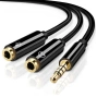 Dây chuyển đổi tai nghe 3.5mm 2 cổng audio mic Gutek J01 - Giá 25.000đ 2