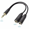 Dây chuyển đổi tai nghe 3.5mm 2 cổng audio mic Gutek J01 - Giá 25.000đ 5