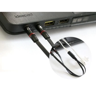 Dây chuyển đổi tai nghe 3.5mm 2 cổng audio mic Gutek J01 - Giá 25.000đ 6 Dây chuyển đổi tai nghe 3.5mm 2 cổng audio mic Gutek J01 - Giá 25.000đ 6