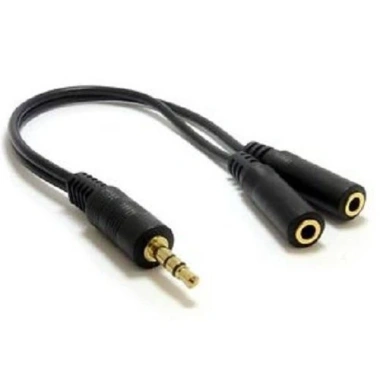 Dây chuyển đổi tai nghe 3.5mm 2 cổng audio mic Gutek J01 - Giá 25.000đ