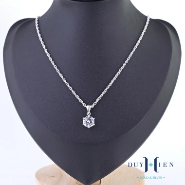 Dây Chuyền Duy Hiển Single Stone Bạc S990 Đơn Giản Sang Trọng Cá Tính 769.000 VND
