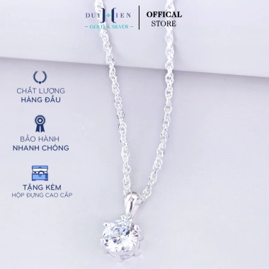 Dây Chuyền Duy Hiển Single Stone Bạc S990 Đơn Giản Sang Trọng Cá Tính 769.000 VND