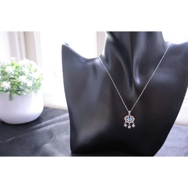 Dây chuyền khoá trường mệnh bạch 925 XI kim – Sang trọng, giảm giá 680.000₫ 3