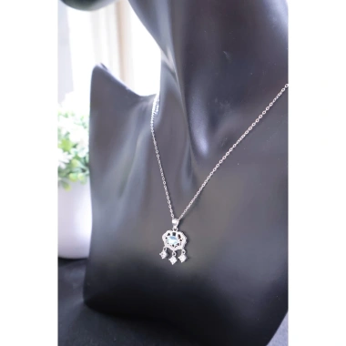 Dây chuyền khoá trường mệnh bạch 925 XI kim – Sang trọng, giảm giá 680.000₫ 7
