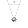 Dây chuyền kim cương Moissanite 0,8ct Caterina bạc sterling tròn - Giá giảm 1.640.000 VND