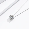 Dây chuyền kim cương Moissanite 0,8ct Caterina bạc sterling tròn - Giá giảm 1.640.000 VND 4