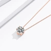 Dây chuyền kim cương Moissanite 0,8ct Caterina bạc sterling tròn - Giá giảm 1.640.000 VND 5