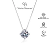 Dây chuyền kim cương Moissanite 0,8ct Caterina bạc sterling tròn - Giá giảm 1.640.000 VND 9