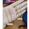 Dây chuyền mạ vàng 3 chỉ, dây đốt nam nữ màu 24 - Giảm còn 65.000đ