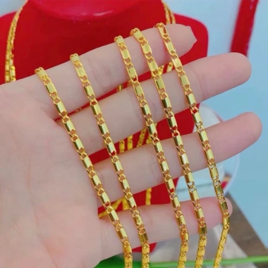 Dây chuyền mạ vàng 3 chỉ, dây đốt nam nữ màu 24 - Giảm còn 65.000đ 2