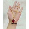 Dây chuyền mạ vàng đá đỏ sang trọng cho bà mẹ - Giá ưu đãi 120.000đ minhanh09 2