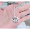 Dây chuyền mặt hoa khắc tên cho bé - bạc thỏi dày đẹp, giảm còn 796.000đ