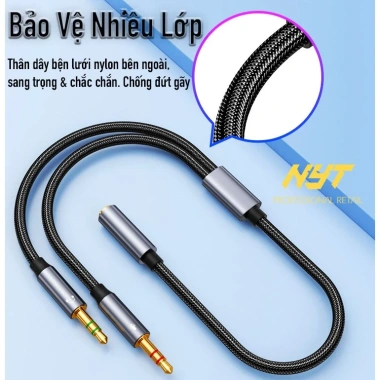 Dây chuyển mic & audio NYT cổng 3.5mm female kim nhôm gold plated - 49.000đ 7