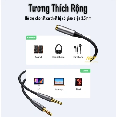 Dây chuyển mic & audio NYT cổng 3.5mm female kim nhôm gold plated - 49.000đ 9