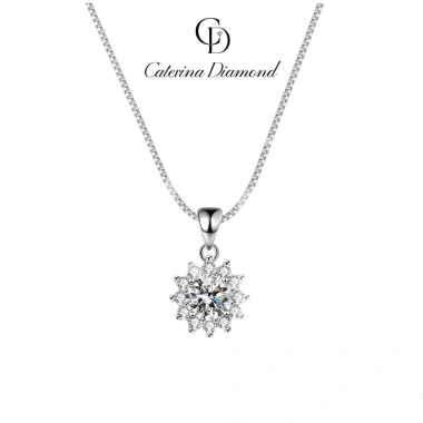 Dây chuyền Moissanite 1 Carat Caterina Sunflower DN022WH - Giá ưu đãi 1.78tr