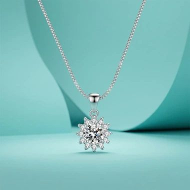 Dây chuyền Moissanite 1 Carat Caterina Sunflower DN022WH - Giá ưu đãi 1.78tr 4 Dây chuyền Moissanite 1 Carat Caterina Sunflower DN022WH - Giá ưu đãi 1.78tr 4