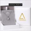 Dây chuyền Moissanite 6.5mm bạc 925 Hanada - Quà tặng 8/3 Trái tim viền đá C10 giá ưu đãi 1.2 triệu 3