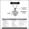 Dây chuyền Moissanite 6.5mm bạc 925 Hanada - Quà tặng 8/3 Trái tim viền đá C10 giá ưu đãi 1.2 triệu 7