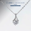 Dây chuyền Moissanite 7 ly JENSY Xi Bạch Kim, kiểm định GRA Aurea - Vòng cổ bạc nữ sang trọng, giá 809k