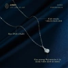 Dây chuyền Moissanite 7 ly JENSY Xi Bạch Kim, kiểm định GRA Aurea - Vòng cổ bạc nữ sang trọng, giá 809k 4