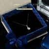 Dây chuyền Moissanite 7 ly JENSY Xi Bạch Kim, kiểm định GRA Aurea - Vòng cổ bạc nữ sang trọng, giá 809k 6