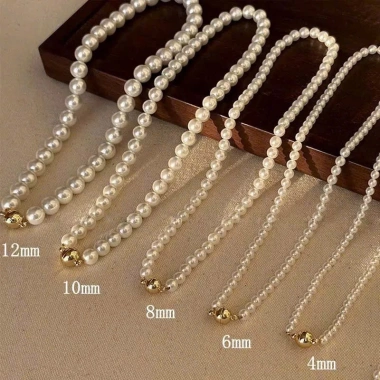 Dây chuyền ngọc trai nhân tạo choker áo dài Tết 2.026 – Giá 22.000đ, phụ kiện bà ba