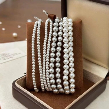 Dây chuyền ngọc trai nhân tạo choker áo dài Tết 2.026 – Giá 22.000đ, phụ kiện bà ba