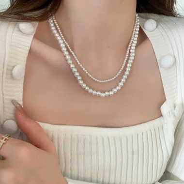 Dây chuyền ngọc trai thanh lịch - Xương đòn, dây xích, giảm 24% chỉ 58.280₫