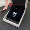 Dây chuyền nữ bạc ta dây mặt nơ đá xinh – tặng hộp, bảo hành làm sáng, 339.000₫