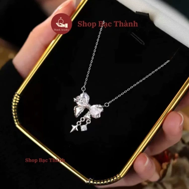 Dây chuyền nữ bạc ta dây mặt nơ đá xinh – tặng hộp, bảo hành làm sáng, 339.000₫ 2 Dây chuyền nữ bạc ta dây mặt nơ đá xinh – tặng hộp, bảo hành làm sáng, 339.000₫ 2