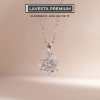 Dây chuyền nữ bạc xi bạch kim đá Moissanite 6,5 ly GRA LAVESTA KC34 mặt ngôi sao quyến rũ