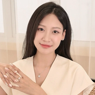 Dây chuyền nữ bạc xi bạch kim đá Moissanite 6,5 ly GRA LAVESTA KC34 mặt ngôi sao quyến rũ 6