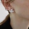 Dây chuyền nữ bạc Ý đá Moissanite 6.5mm mẫu tinh tú nhẹ nhàng, tặng hộp và bộ vs 6