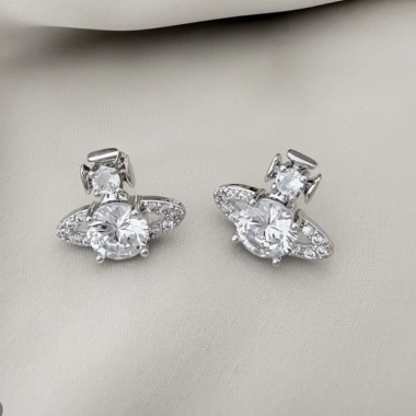 Dây chuyền nữ bạc Ý đá Moissanite 6.5mm mẫu tinh tú nhẹ nhàng, tặng hộp và bộ vs 7