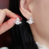 Dây chuyền nữ bạc Ý đá Moissanite 6.5mm mẫu tinh tú nhẹ nhàng, tặng hộp và bộ vs 10