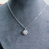 Dây chuyền nữ bạc Ý đá Moissanite mẫu mộc hoa thanh lịch, tặng hộp và bộ vệ sinh giá ưu đãi 490k 7