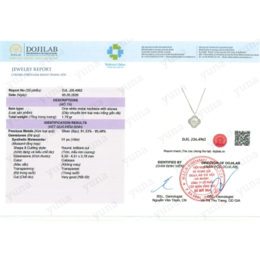 Dây chuyền nữ bạc Ý đá Moissanite mẫu mộc hoa thanh lịch, tặng hộp và bộ vệ sinh giá ưu đãi 490k 8 Dây chuyền nữ bạc Ý đá Moissanite mẫu mộc hoa thanh lịch, tặng hộp và bộ vệ sinh giá ưu đãi 490k 8