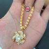 Dây chuyền nữ bản lớn V562 đá hoa mai - Namoo Jewelry giá ưu đãi 129k