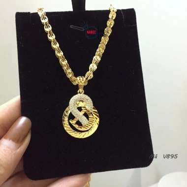 Dây chuyền nữ bản lớn V562 đá hoa mai - Namoo Jewelry giá ưu đãi 129k 4