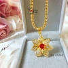 Dây chuyền nữ bản lớn V562 đá hoa mai - Namoo Jewelry giá ưu đãi 129k 5