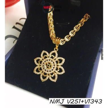 Dây chuyền nữ bản lớn V562 đá hoa mai - Namoo Jewelry giá ưu đãi 129k 9