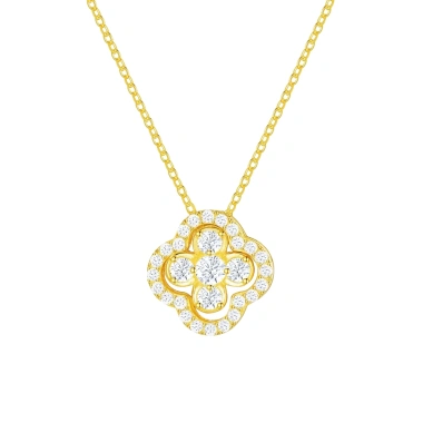 Dây chuyền nữ cỏ bốn lá mạ vàng 18K LEOSIA JEWELRY LSA02 - Tinh tế, giá 950k