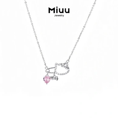 Dây chuyền nữ Hello Kitty Safety Pin, vòng cổ Miuu Jewelry FSA 03 - 211.500₫
