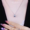 Dây Chuyền Nữ Kim Cương Moissanite 1 Carat Chính Hãng VELOURA - Hoa Mặt Trời Cao Cấp, Giảm 20% 7