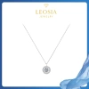 Dây chuyền nữ kim cương Moissanite 6.5 ly GRA kiểm đinh bạch kim LEOSIA LA11 Viền đá lấp lánh, giá 750.000đ