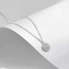 Dây chuyền nữ kim cương Moissanite 6.5 ly GRA kiểm đinh bạch kim LEOSIA LA11 Viền đá lấp lánh, giá 750.000đ 4