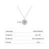 Dây chuyền nữ kim cương Moissanite 6.5 ly GRA kiểm đinh bạch kim LEOSIA LA11 Viền đá lấp lánh, giá 750.000đ 5