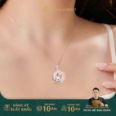 Dây Chuyền Nữ Liên Hoa Ngọc Phúc Bạc S925 - Phúc Lành Thanh Tịnh, 720.000 VNĐ