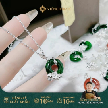 Dây Chuyền Nữ Liên Hoa Ngọc Phúc Bạc S925 - Phúc Lành Thanh Tịnh, 720.000 VNĐ 4 Dây Chuyền Nữ Liên Hoa Ngọc Phúc Bạc S925 - Phúc Lành Thanh Tịnh, 720.000 VNĐ 4