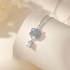 Dây chuyền nữ Moissanite 0.8 Carat Caterina Rose Silver giảm giá 1.74tr 5